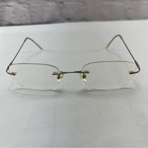 Technolite Frameless Rimless 4-11 Eyeglasses Gold *Frames Only*